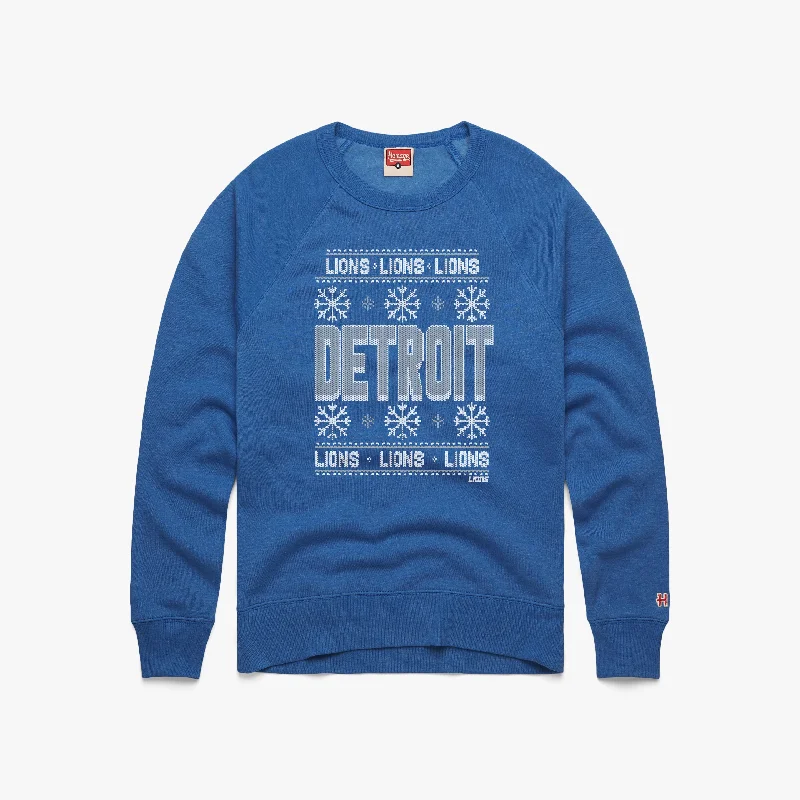 Women's Blouse with Keyhole CollarDetroit Lions Holiday Crewneck