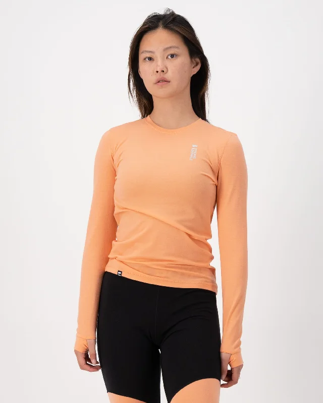Women's Solid BlouseCascade Merino Base Layer Long Sleeve - Punch