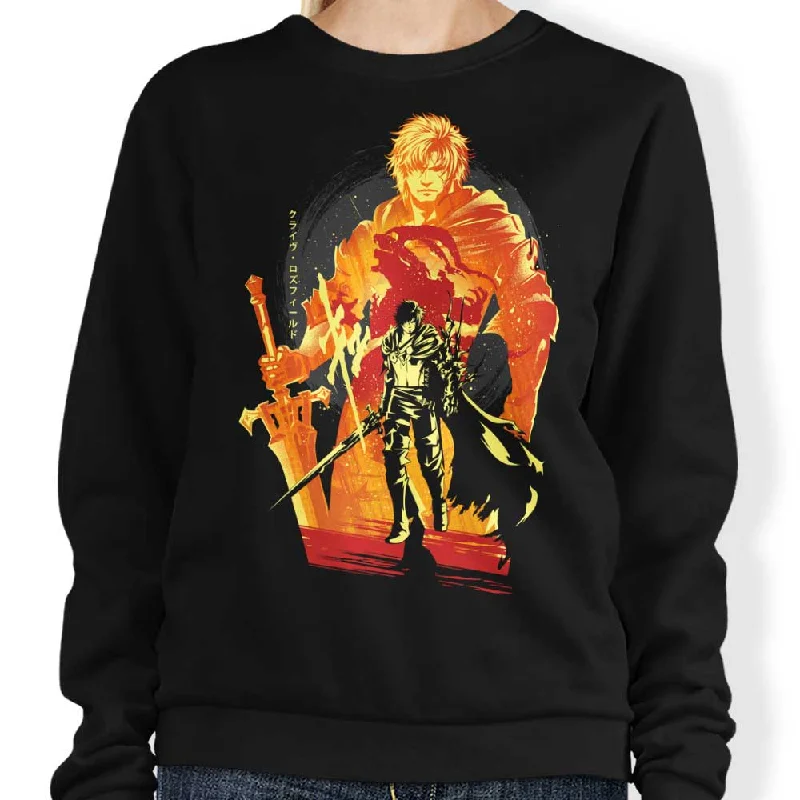 Women's Blouse with U-Shaped CollarFirst Shield of Rosaria - Sweatshirt