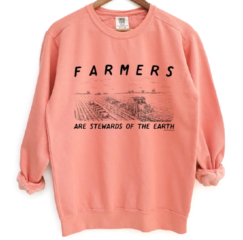 Women's Blouse with Shawl CollarFarmers Are Stewards Of The Earth Crewneck (S-3XL) - Multiple Colors!