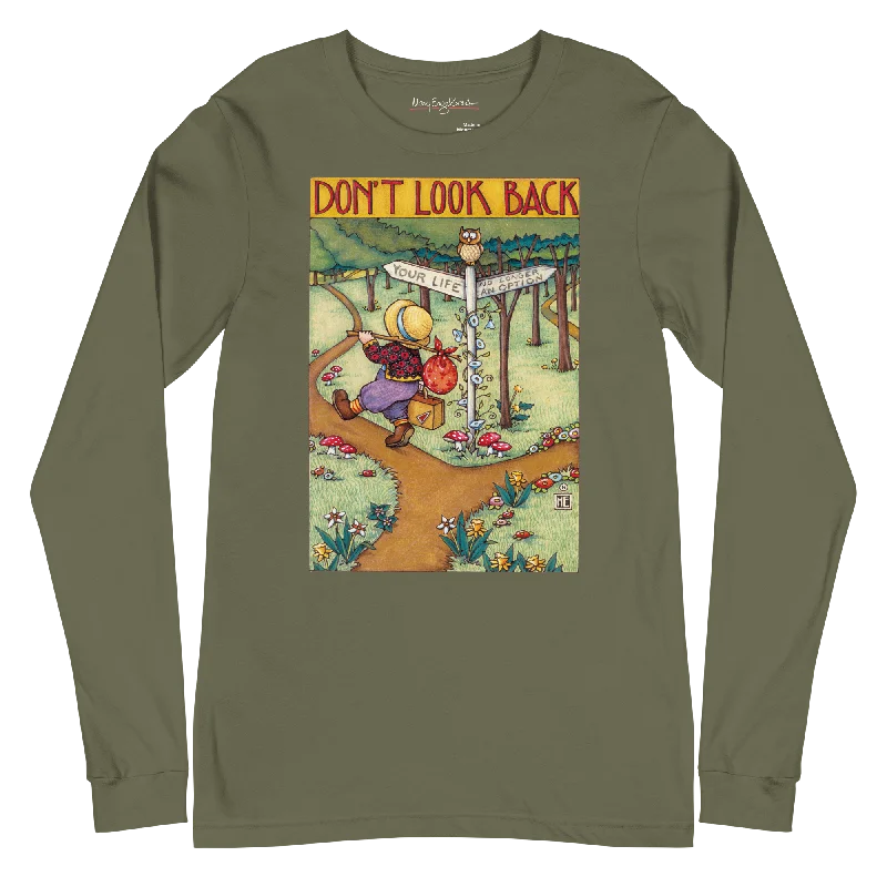 Women's Blouse with PocketsDon't Look Back Unisex Long Sleeve T-Shirt