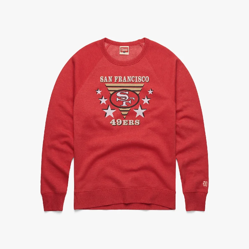 Women's Blouse with CollarSan Francisco 49ers Super Star Crewneck