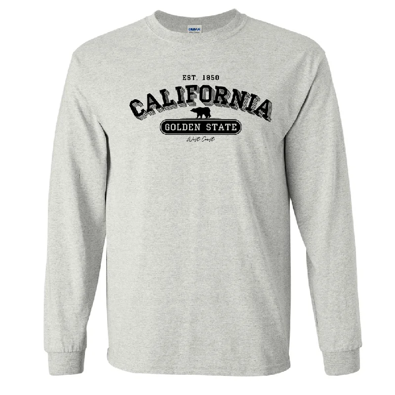 Women's Blouse with Square CollarCalifornia Golden State 1850 Long Sleeve Shirt