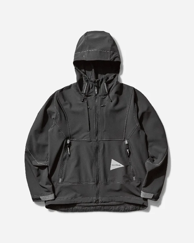 men's fleece jacket for hikingMen's Light Stretch Shell Jacket Charcoal