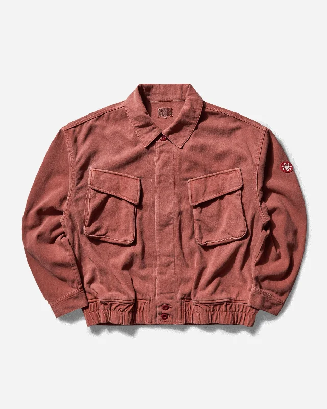 men's leather jacket with snap buttonsMen's Overdye Community Button Jacket Brown