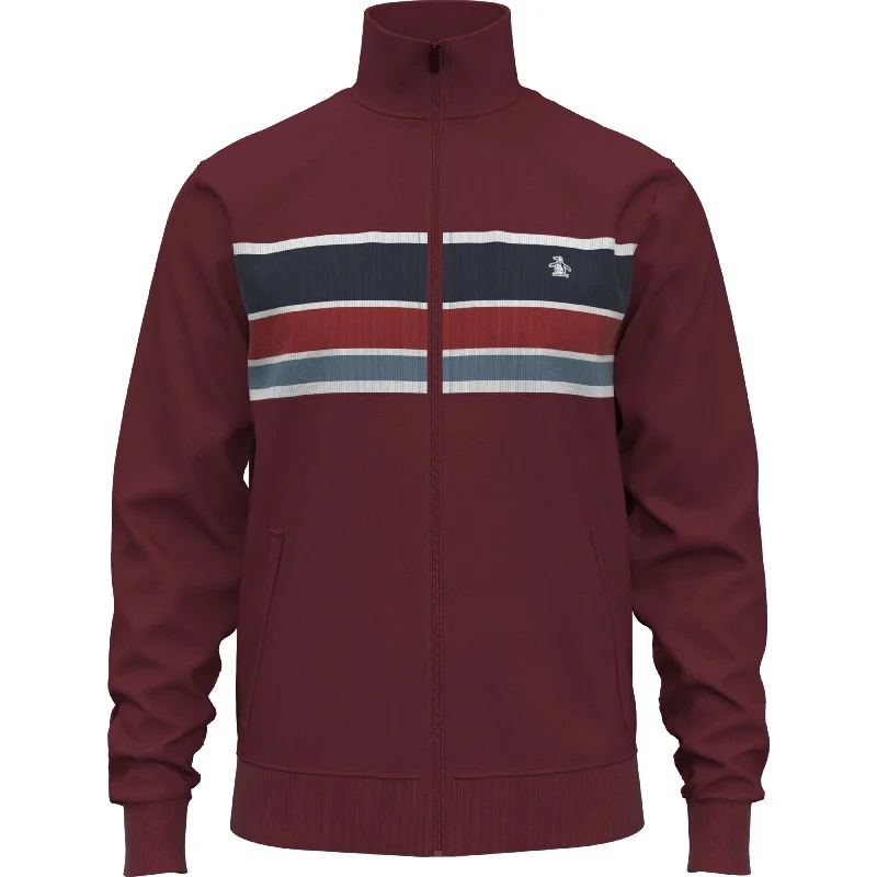 men's lightweight bomber jacketColor Block Stripe Track Jacket