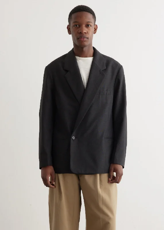 men's tailored wool coatMaxi Double Breasted Jacket