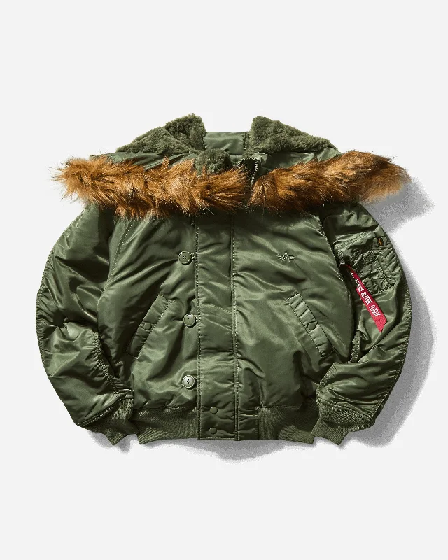 men's tailored blazer with pocketsMen's N-2B Heritage Winter Jacket Sage Green