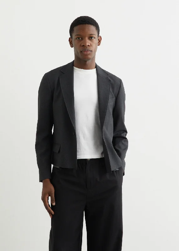 men's bomber jacket with adjustable sleevesCut Off Short Jacket