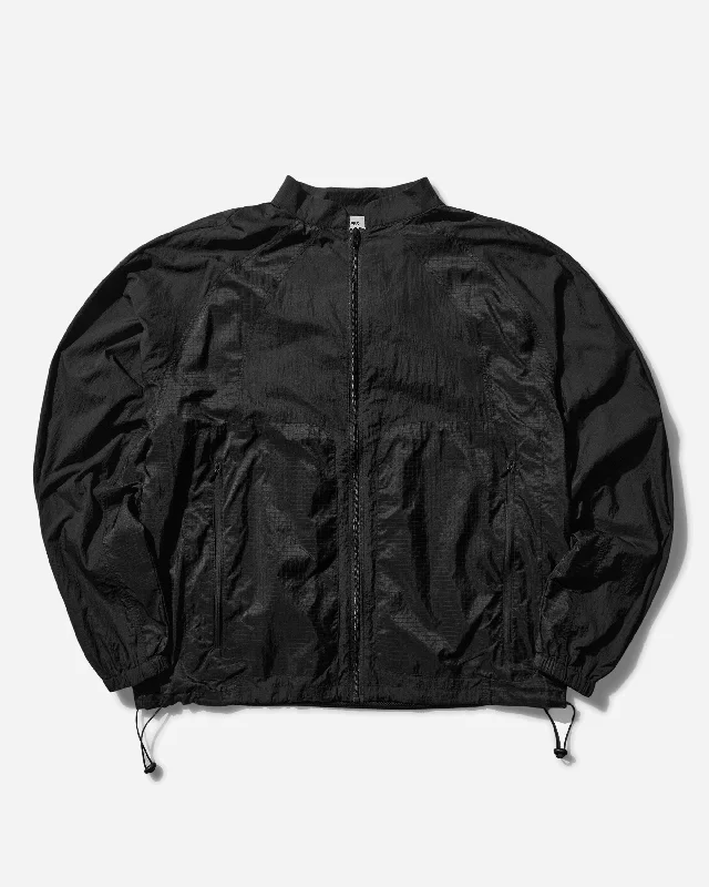 men's leather jacket with snap buttonsMen's Nylite Textured Panel Jacket Black