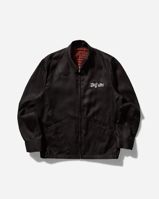 men's casual leather bomber jacket with fur liningMen's We Make Noise Jacket Black