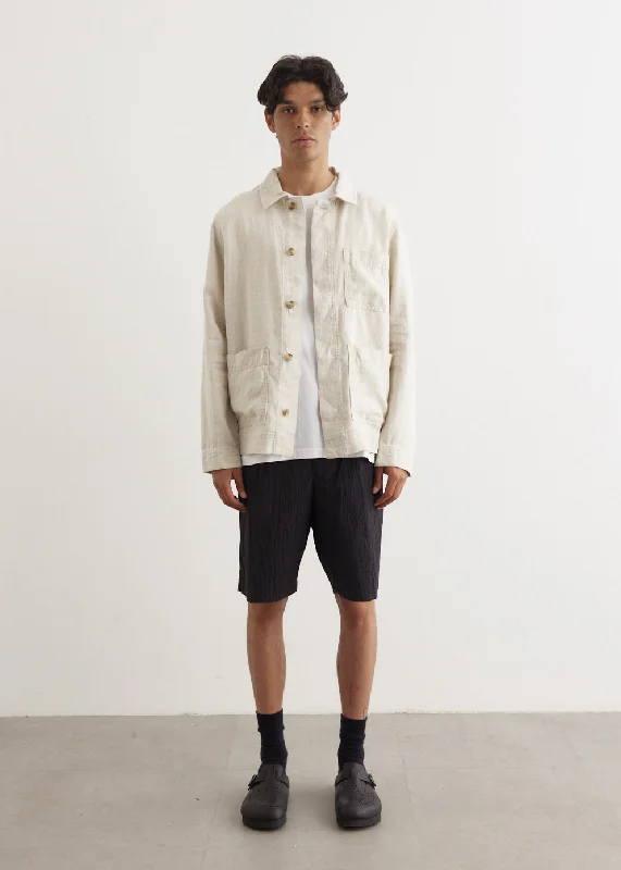 men's lightweight padded jacketOlav Linen Overshirt