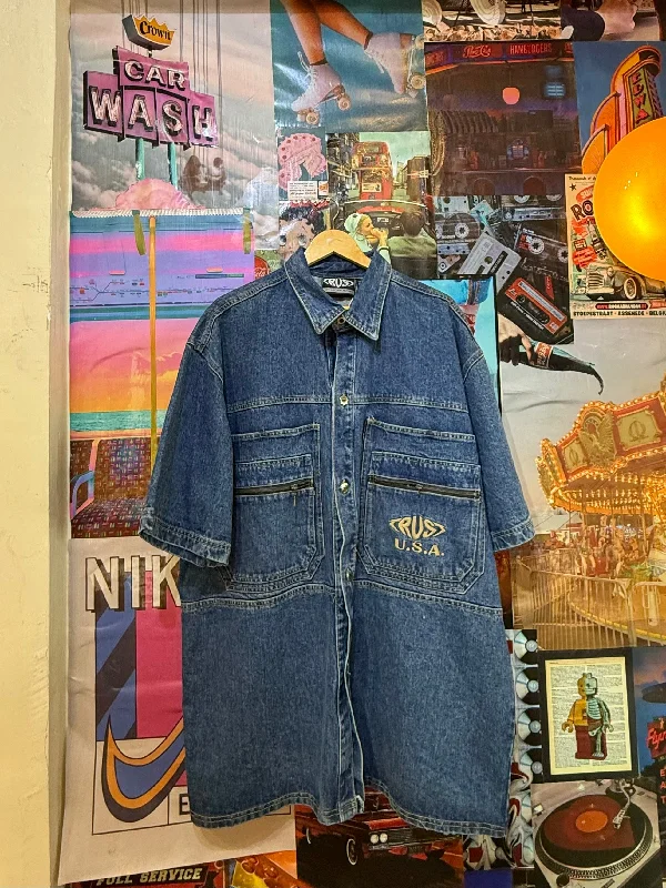 men's fleece-lined hoodie jacketJa040 Vintage Denim Jacket
